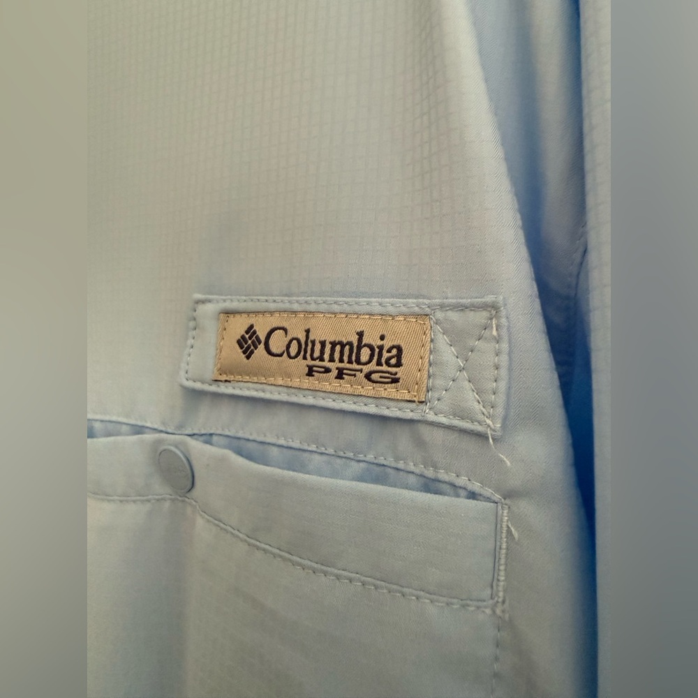 2 Columbia PFG Omni shade button up multi pocket long sleeve shirt - Picture 14 of 15